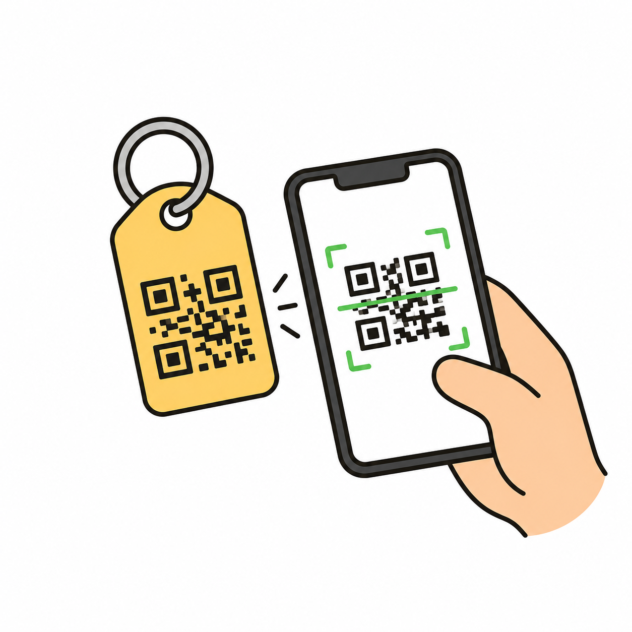 Scan the BeeQR tag